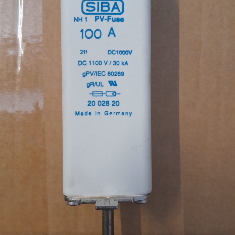 Fusibile SIBA 1000V 100Amp NH1 XL (CONF. 2pz)