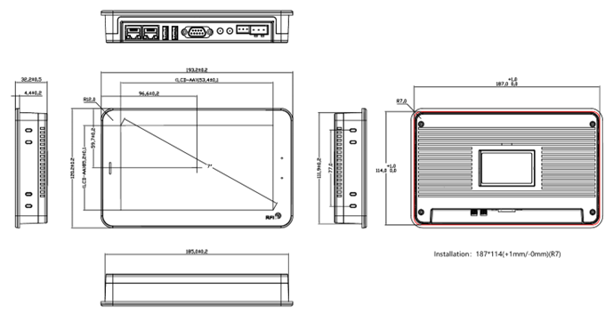 Display HM1 7" Touch Screen A7 PRO+ - immagine 2